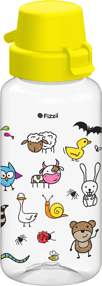 

Бутылка питьевая Bambini желтая 400 мл 1 шт. Fizzii