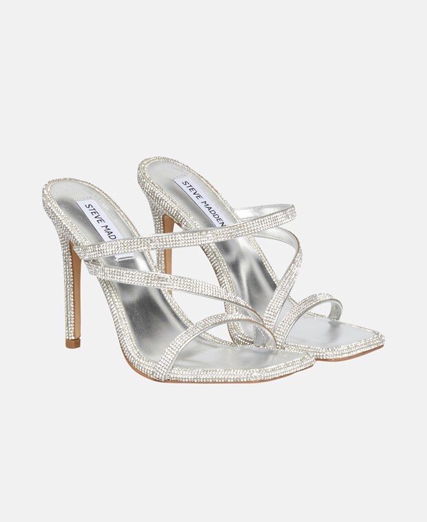 

Босоножки на каблуке Steve Madden, серебряный