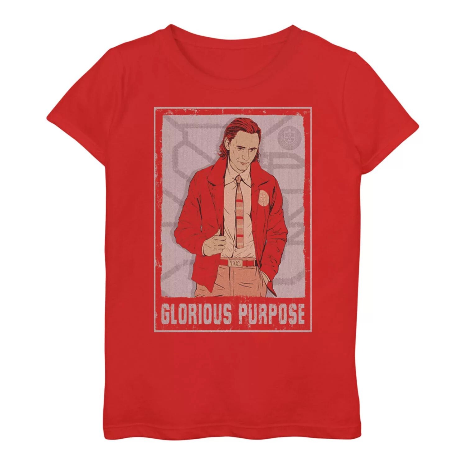 

Футболка с плакатом и графикой Marvel Loki Glorious Purpose для девочек 7–16 лет Marvel