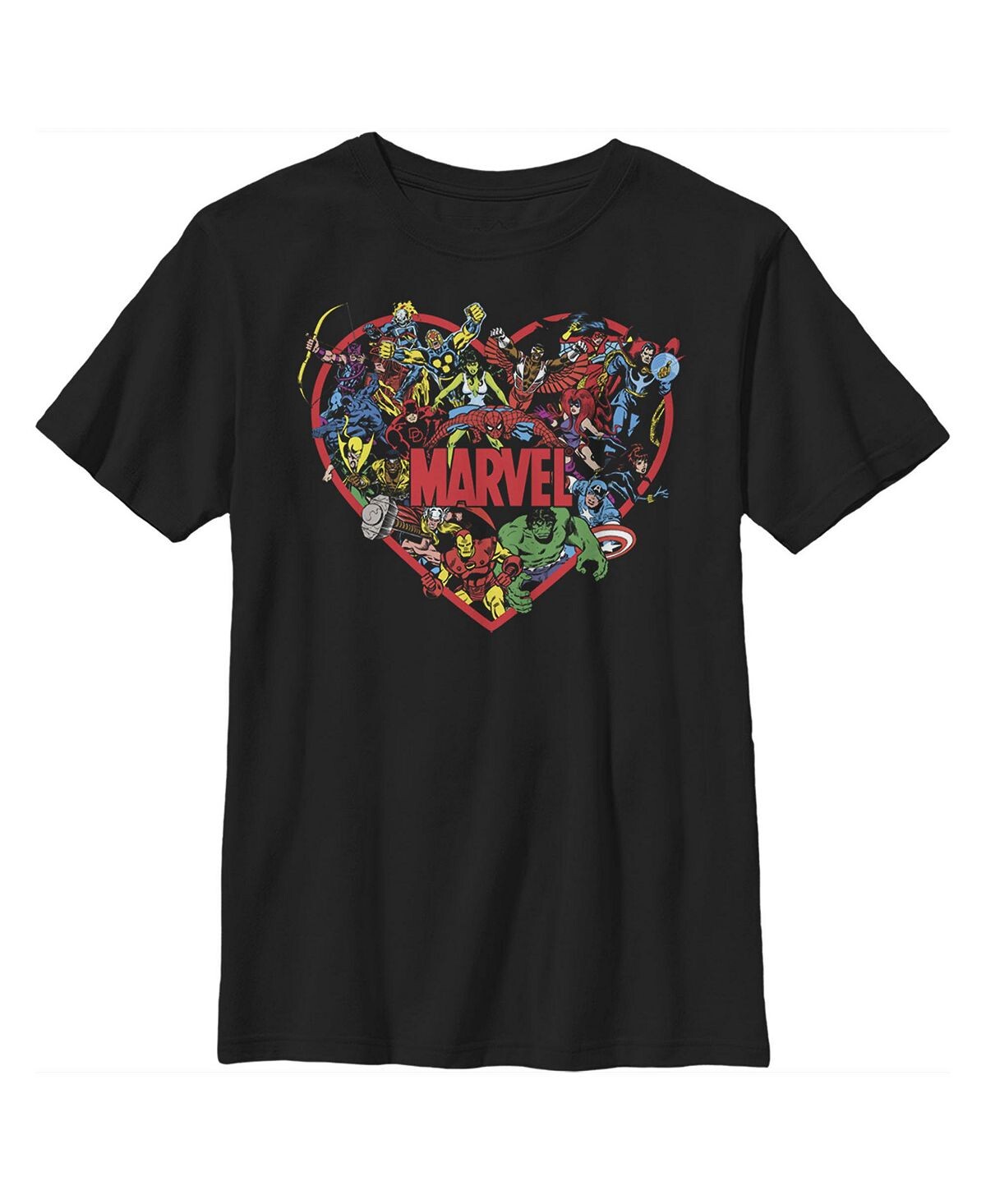 

Детская футболка Heroes Unite Heart для мальчиков Marvel