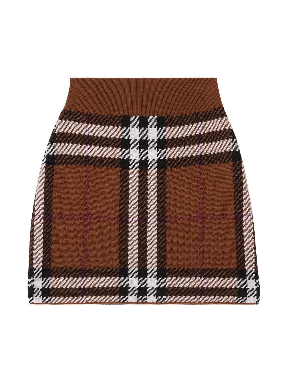 

Мини-юбка в клетку Kiandra Burberry, коричневый