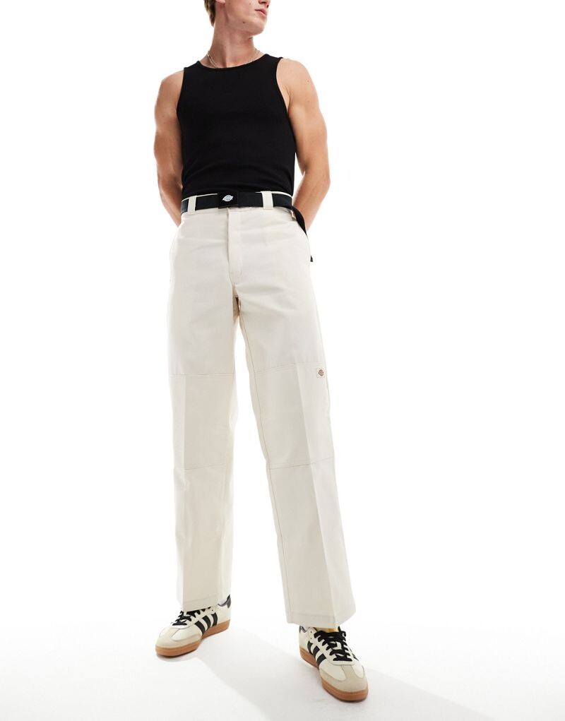 

Бежевые твиловые брюки свободного кроя Dickies Double Knee
