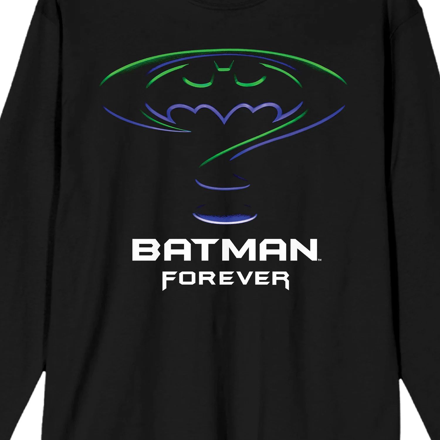 

Мужская футболка с длинным рукавом и логотипом Batman Forever Movie Licensed Character