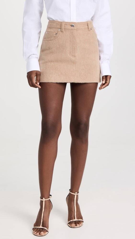 

Юбка Helmut Lang Wool Mini.Hairy, кэмел