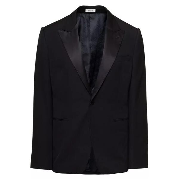 

Куртка single-breasted jacket with notched revers i Alexander Mcqueen, черный
