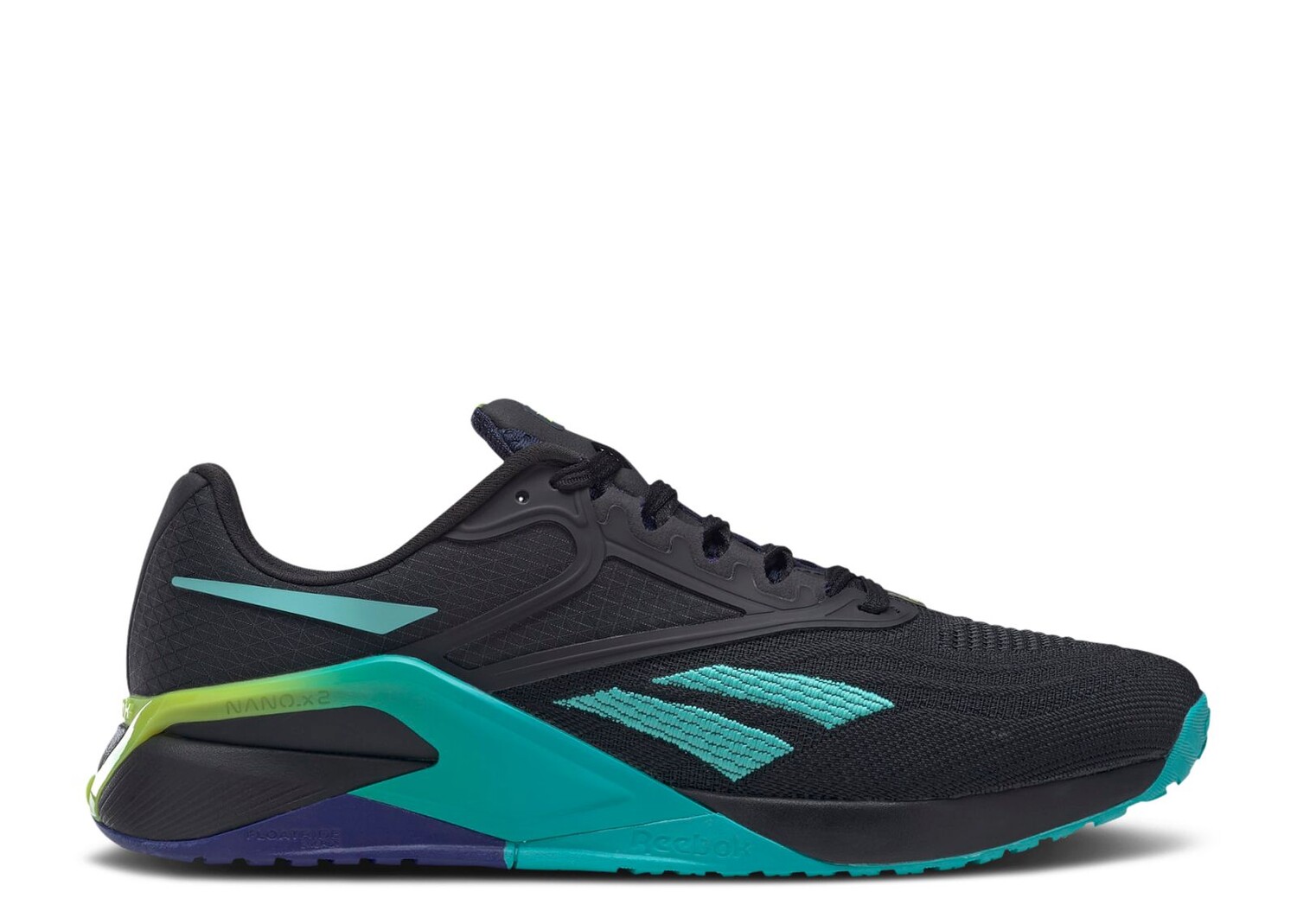

Кроссовки Reebok Nano X2 'Black Teal Gradient', черный