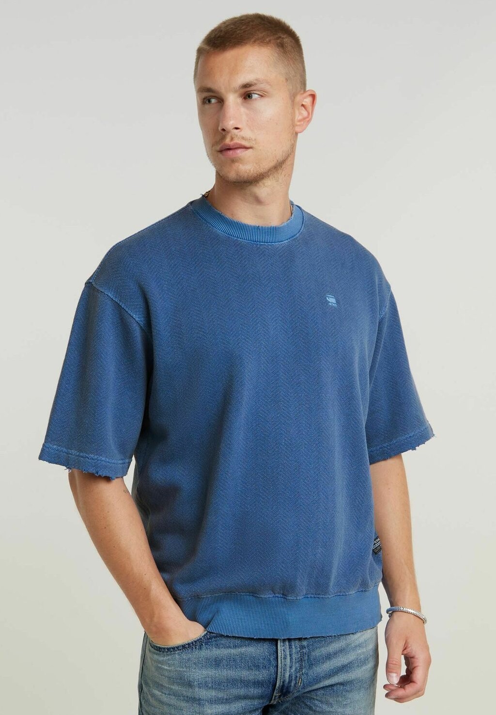 

Базовая футболка OVERDYED LOOSE G-STAR, синий