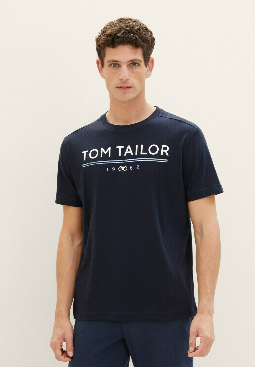 

Футболка с принтом TOM TAILOR, темно-синий