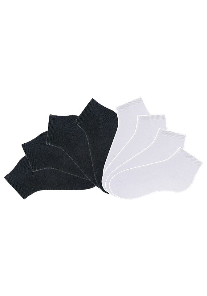 Носки GO IN Kurz, цвет 4x schwarz, 4x weiß фото
