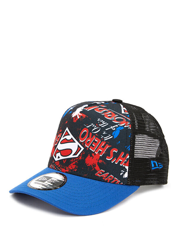 

Синяя детская шапка унисекс с принтом chyt trucker dc New Era