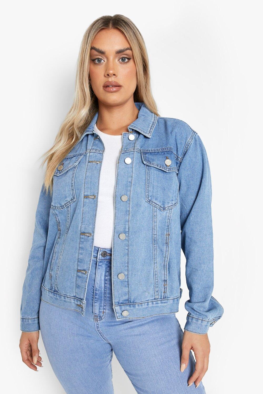 

западная джинсовая куртка Boohoo, синий