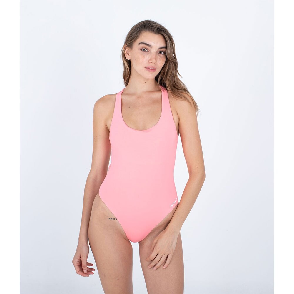 

Купальник Hurley One&Solid Solid Racerback Mod, розовый