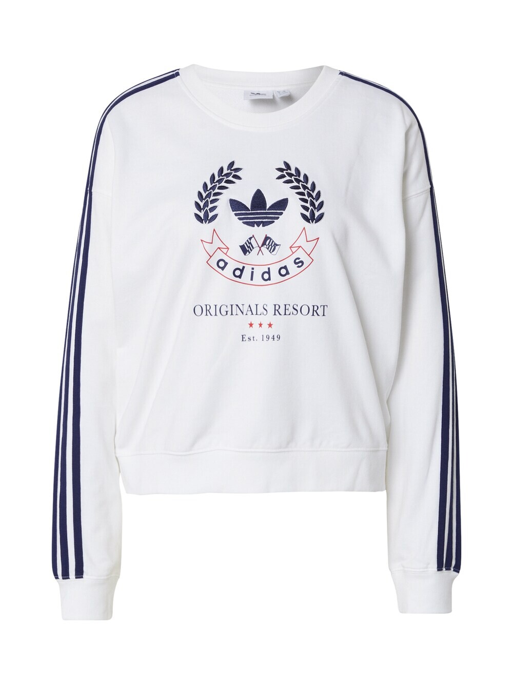 

Толстовка Adidas With Crest Graphic, белый