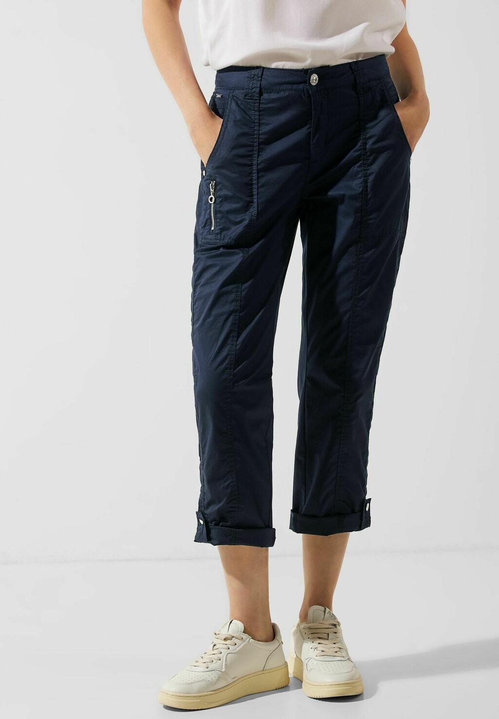 

Брюки CASUAL FIT TURN UP Street One, цвет blau