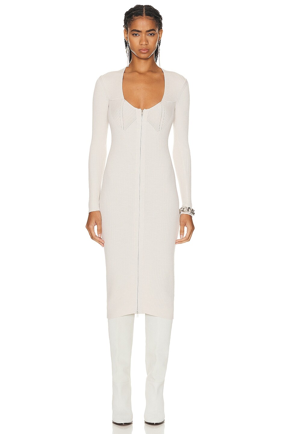

Платье Isabel Marant Zael Knit, экрю