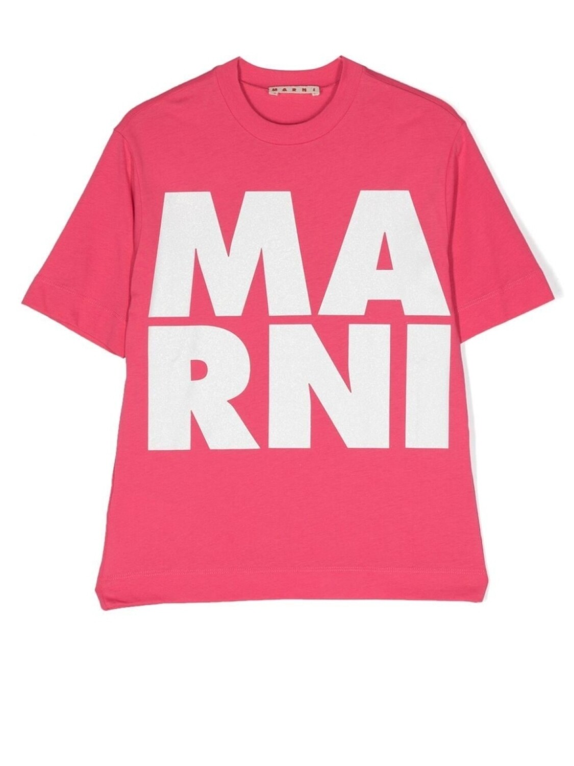

Marni футболка с логотипом, розовый
