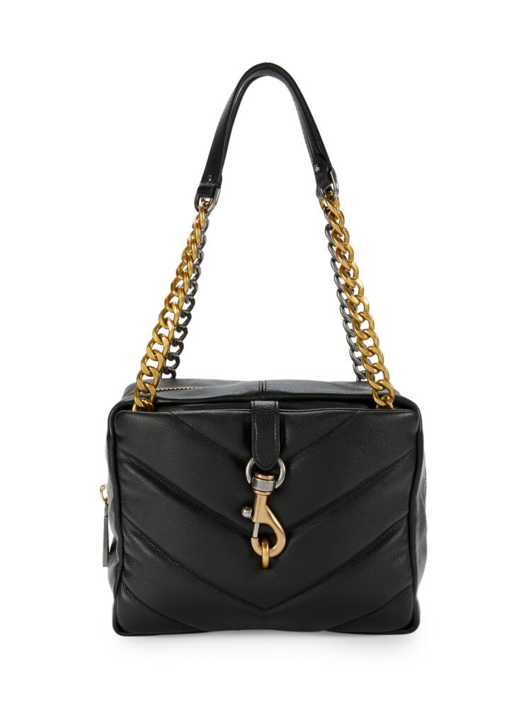 

Стеганая сумка на плечо Edie Maxi Rebecca Minkoff, черный