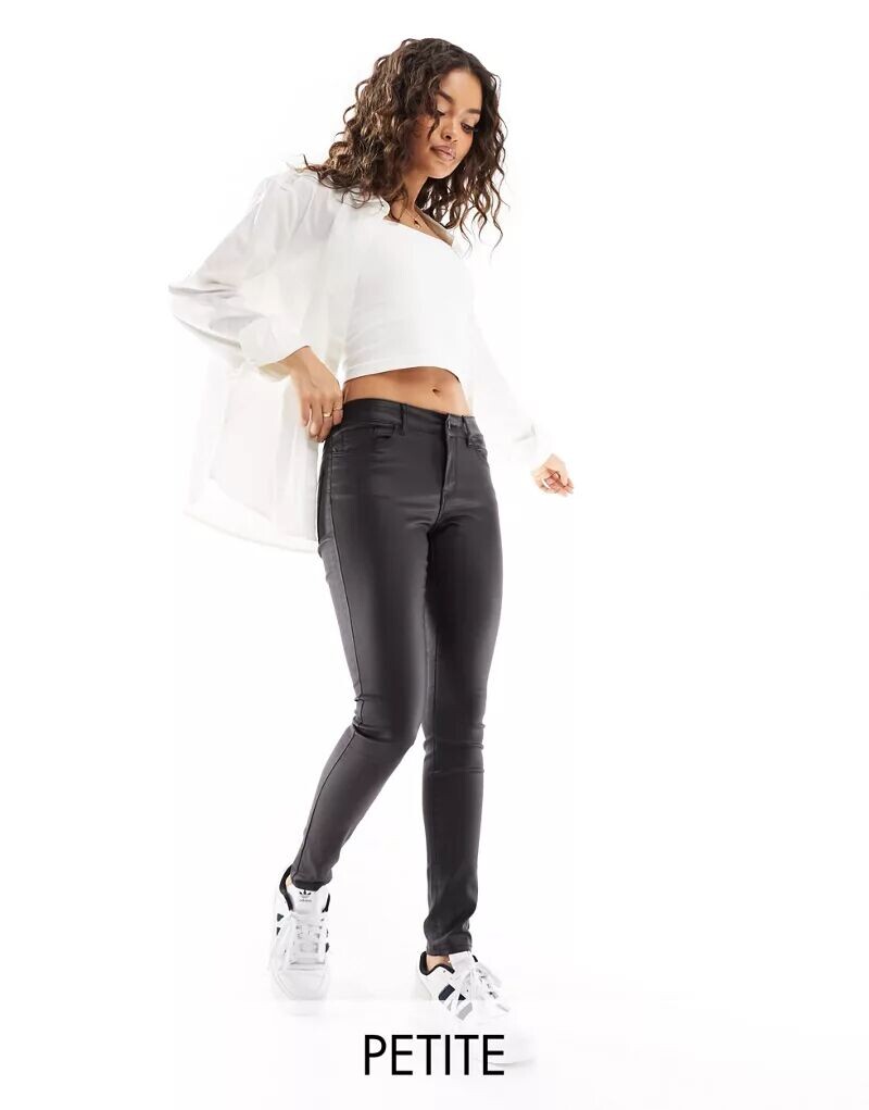 

Черные джинсы скинни с покрытием Vero Moda Petite