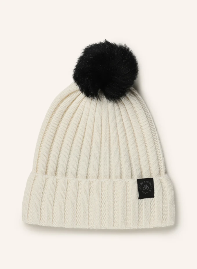

Шапка verona из шерсти мериноса Moose Knuckles, экрю