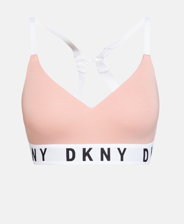 

Бюстгальтер с эффектом пуш-ап DKNY, розовый