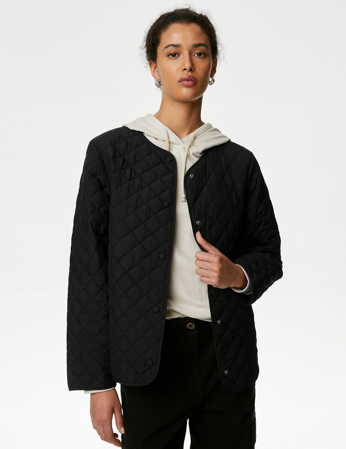 

Стеганая куртка Thermowarmth из переработанного сырья Marks & Spencer, темно-синий