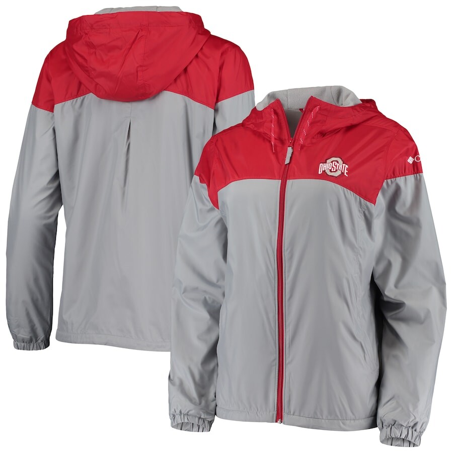 

Ветровка Columbia Ohio State Buckeyes, алый