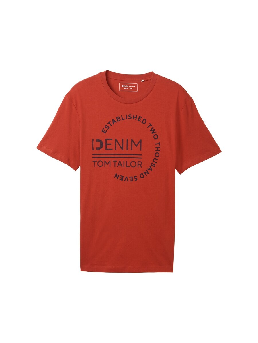 

Футболка TOM TAILOR DENIM, ржаво-красный