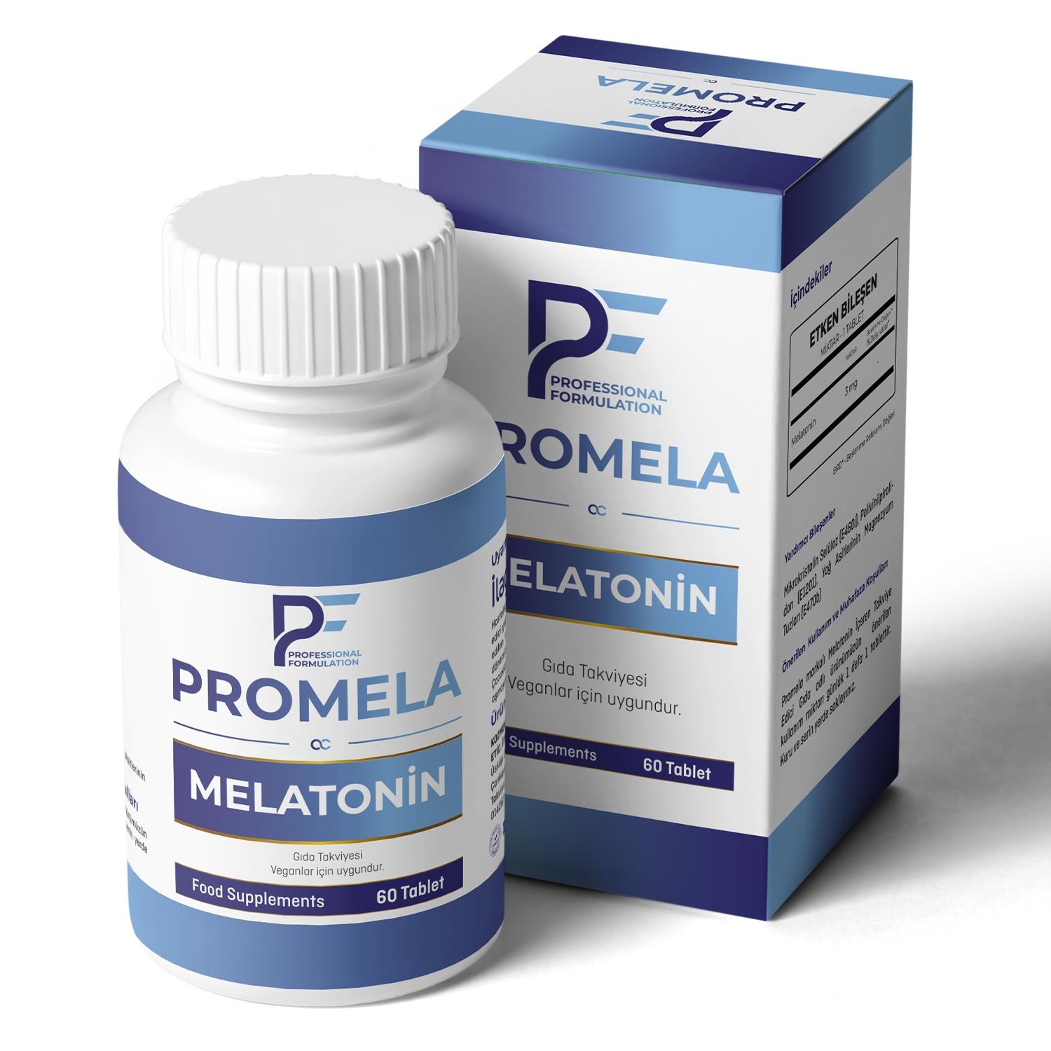 цена Пищевая добавка PF ProMela, содержащая мелатонин, 60 таблеток