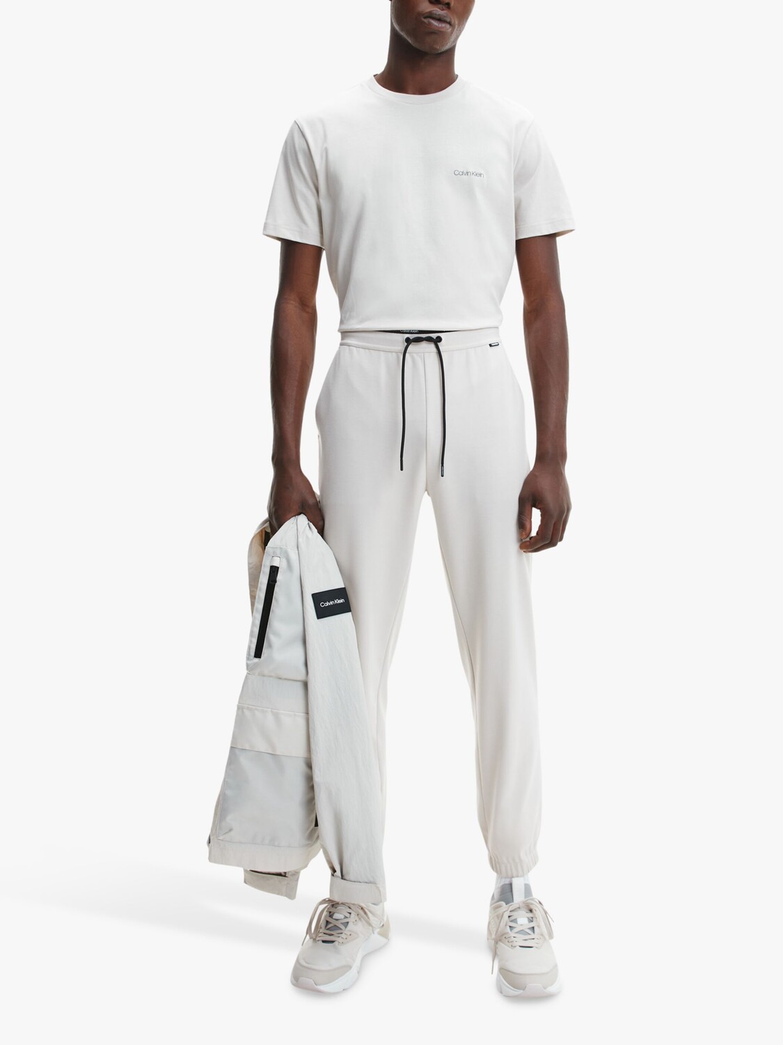 

Футболка с логотипом Calvin Klein из органического хлопка, каменно-бежевый