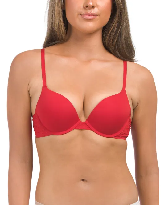 

Изящный бюстгальтер Micro Push Up Ongossamer, красный