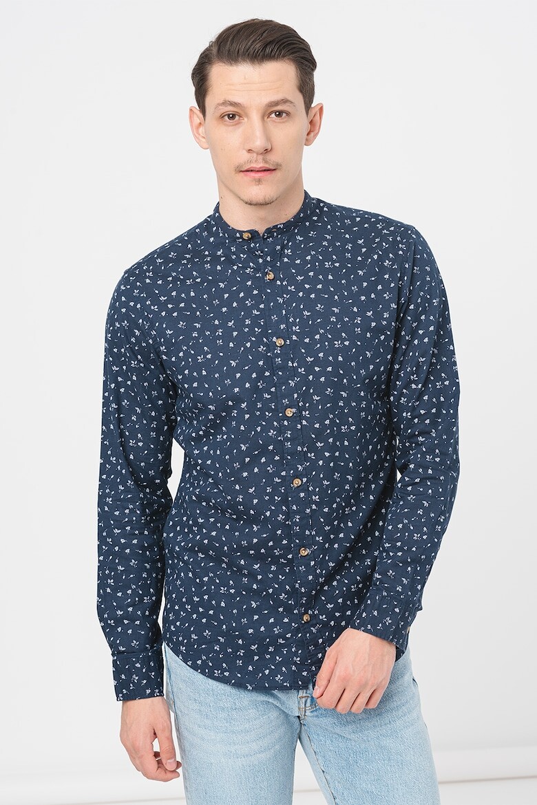 

Льняная рубашка Jack & Jones, синий