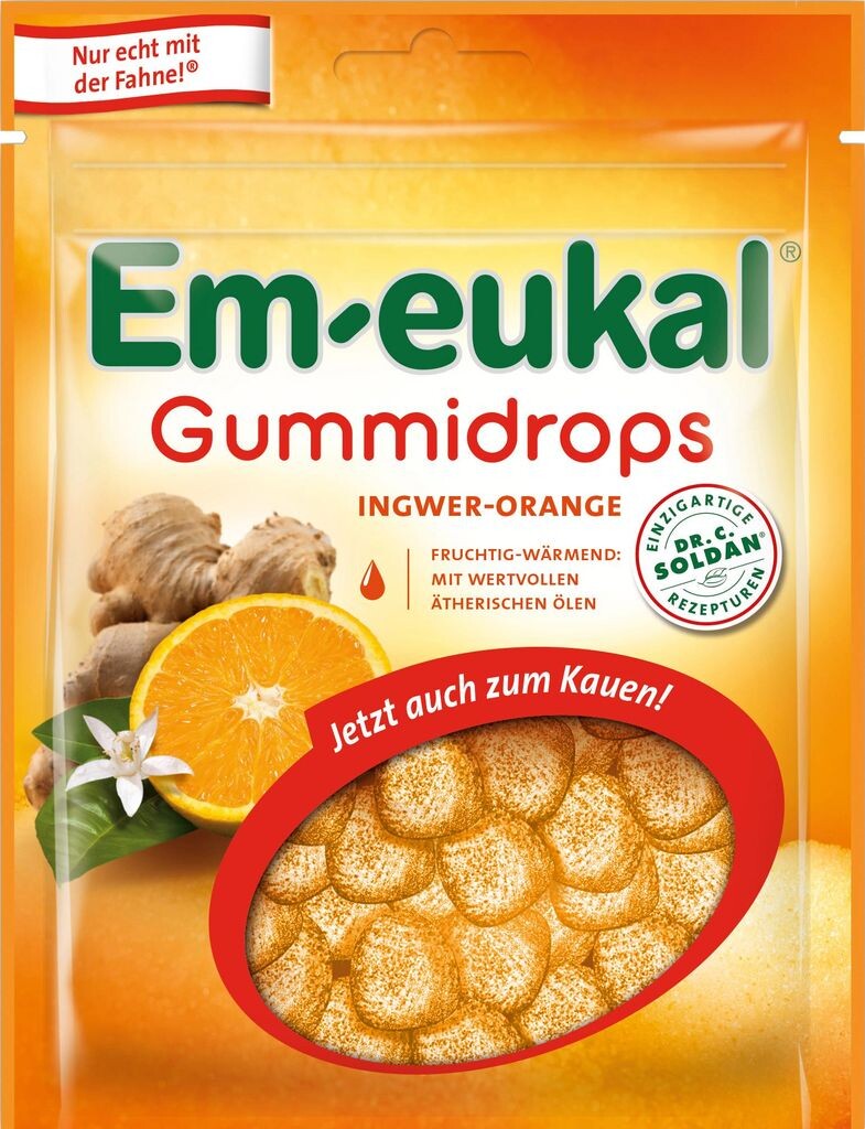 

Em Eukal Gum Drops имбирно-апельсиновые с мелкой сахарной корочкой 90г Soldan