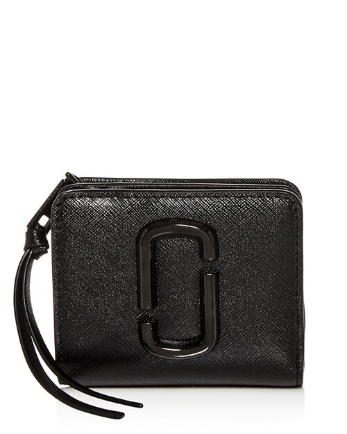 

Миниатюрный компактный кожаный кошелек Snapshot MARC JACOBS, цвет Black