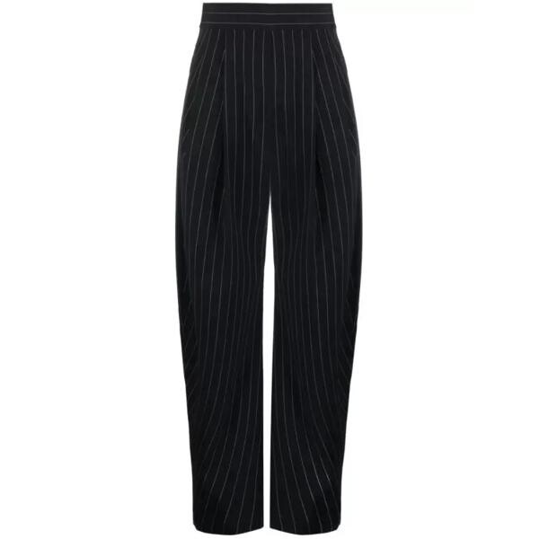 

Брюки gary pinstripe cotton trousers The Attico, черный