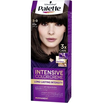 

Крем-краска для волос Palette Intensiv с жидким кератином 100 мл - темно-коричневый, Schwarzkopf