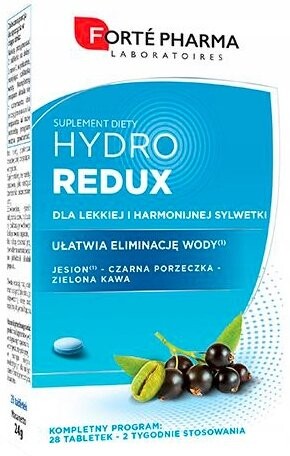 

Hydroredux, Лишняя вода и токсины, 28 таб.