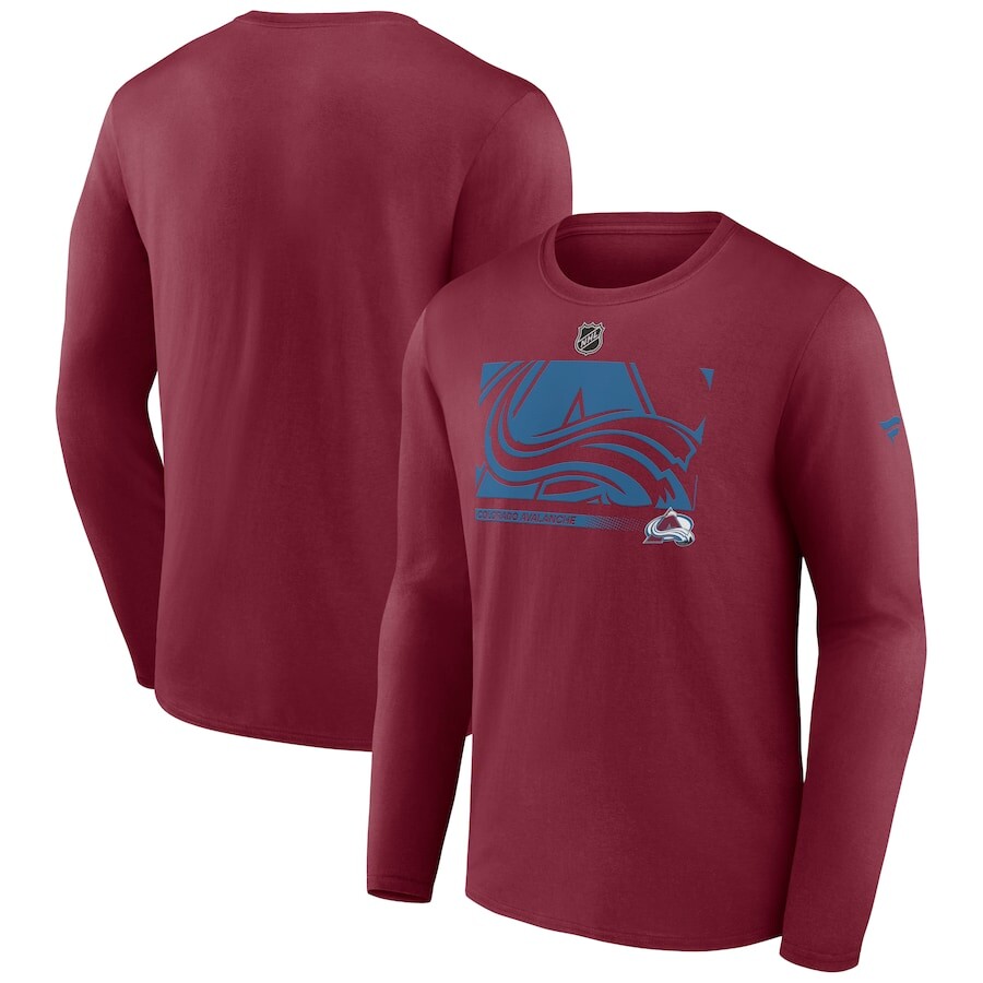 

Футболка с длинным рукавом Fanatics Branded Colorado Avalanche, бордовый