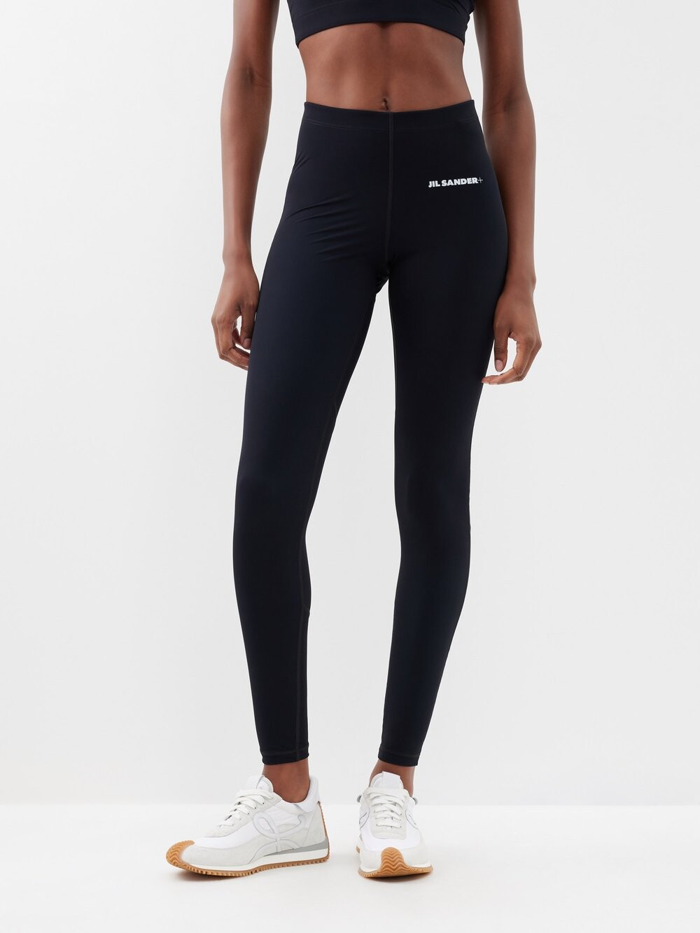 

Леггинсы из джерси с логотипом Jil Sander, черный