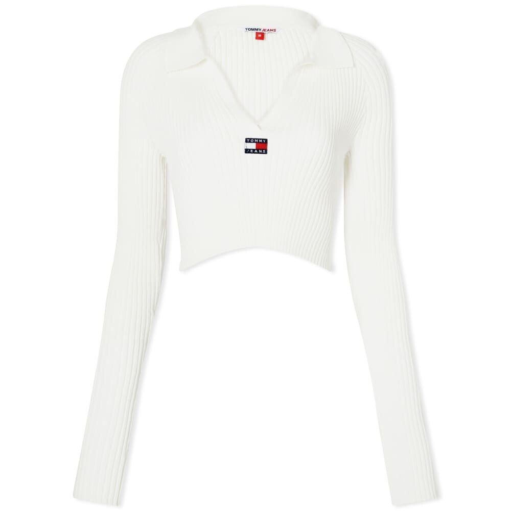 

Укороченный джемпер с воротником в рубчик Tommy Jeans Xs Badge