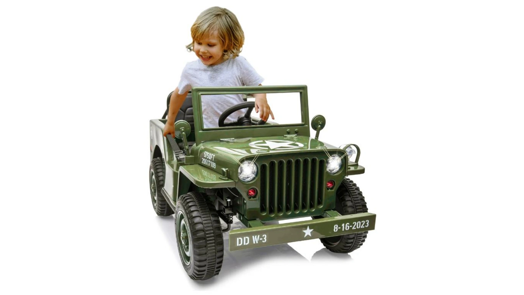 Джип Jamara Ride-on Willys MB Army green 12V