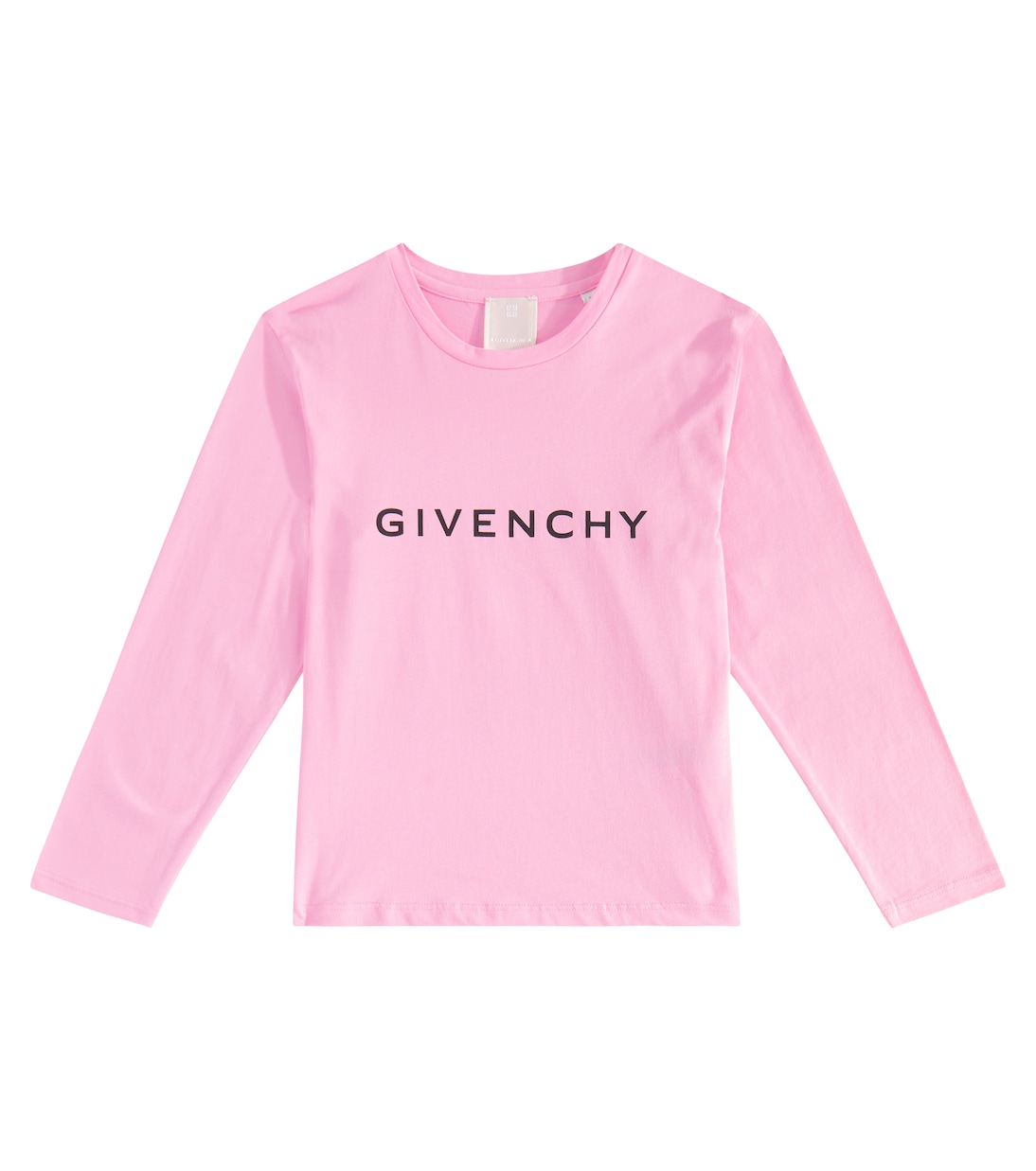 

Топ из хлопкового джерси с логотипом Givenchy, розовый