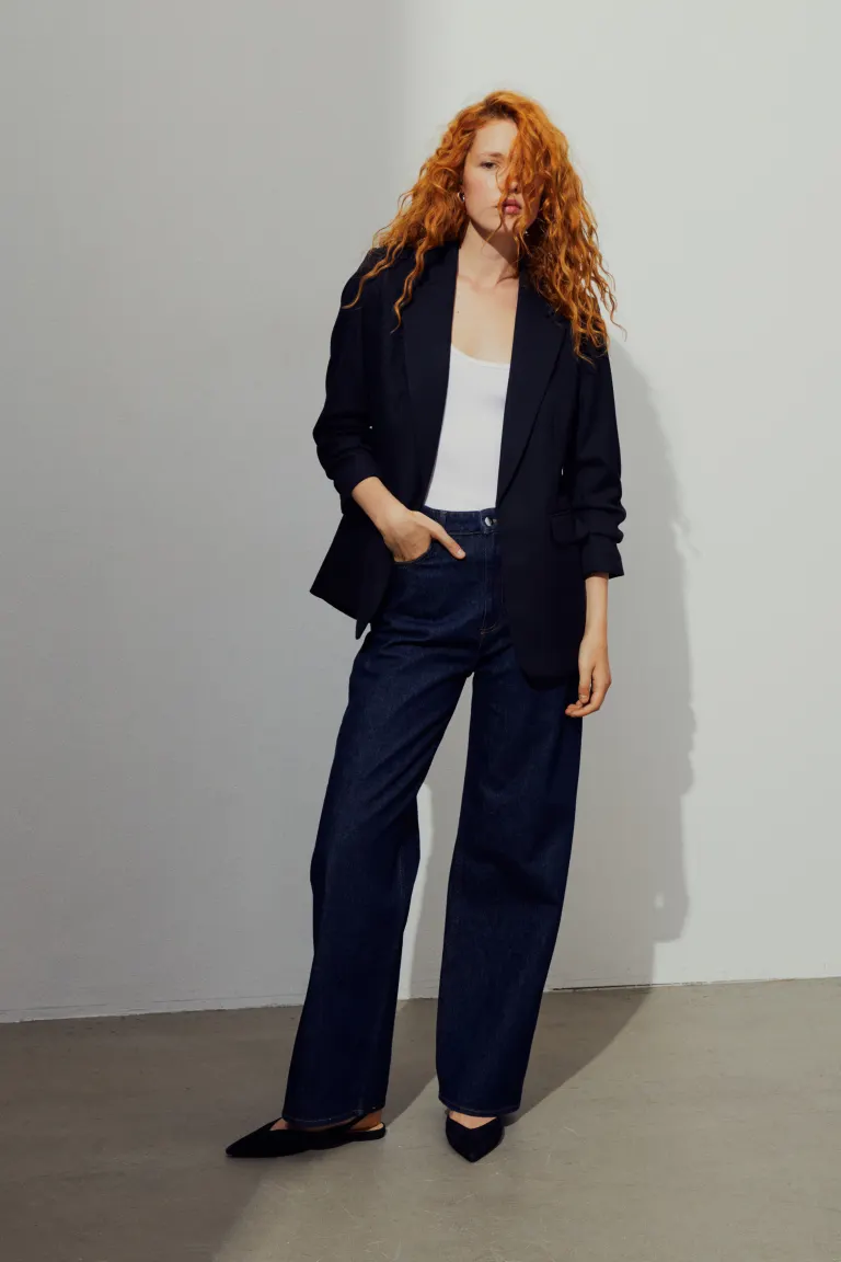 

Жакет с закатанными рукавами H&M, синий