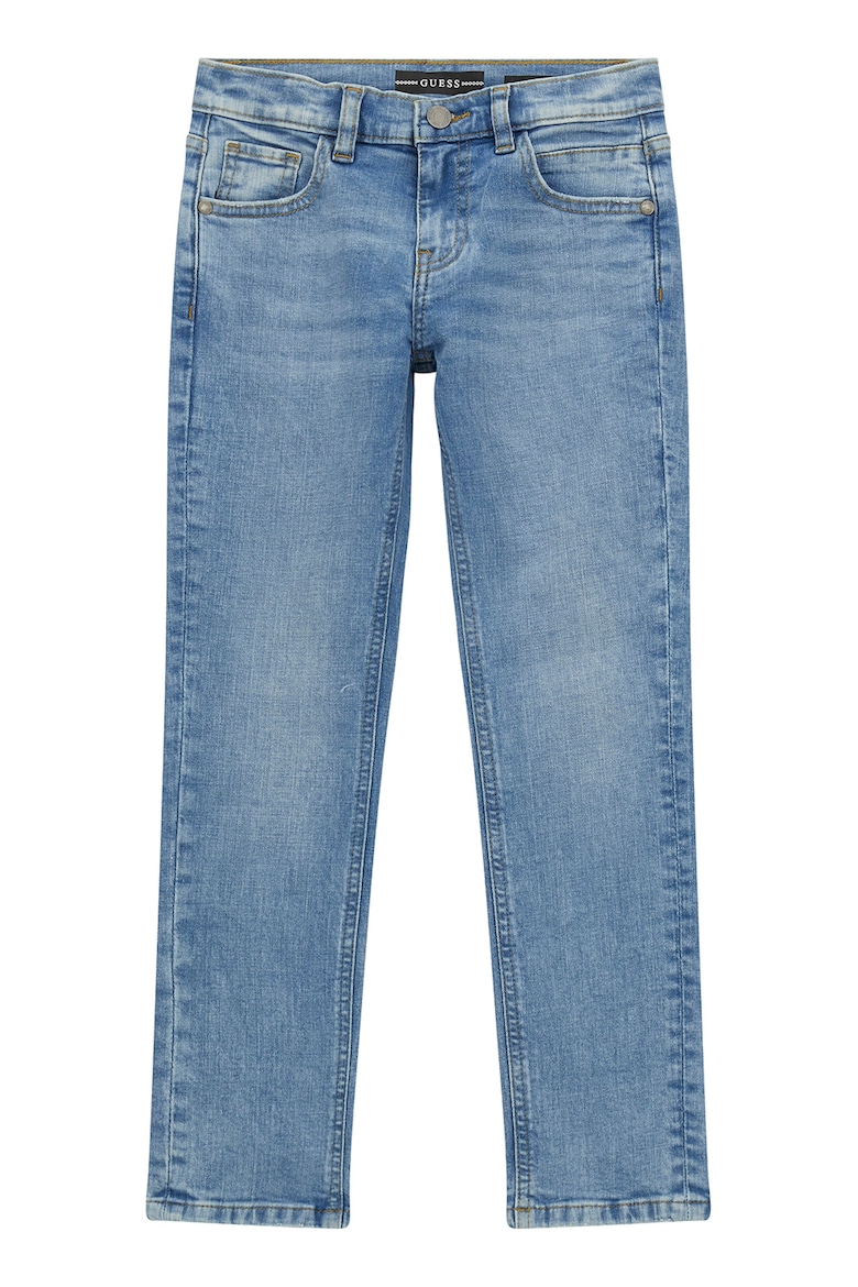 Прямые джинсы со средней посадкой Guess, синий джинсы agolde harper прямые со средней посадкой синий