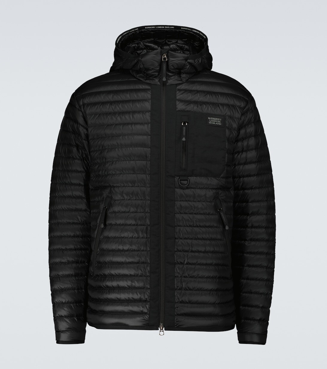 

Пуховик ленхэм Burberry, черный