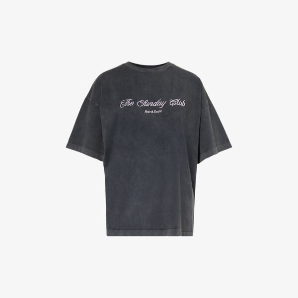 

Футболка из хлопкового джерси с логотипом maeve 4Th & Reckless, цвет grey acid wash