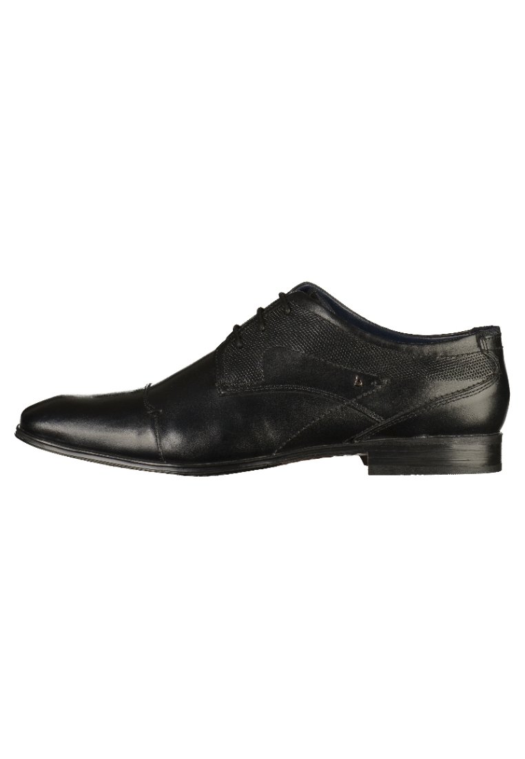 Элегантные туфли на шнуровке bugatti, черные.