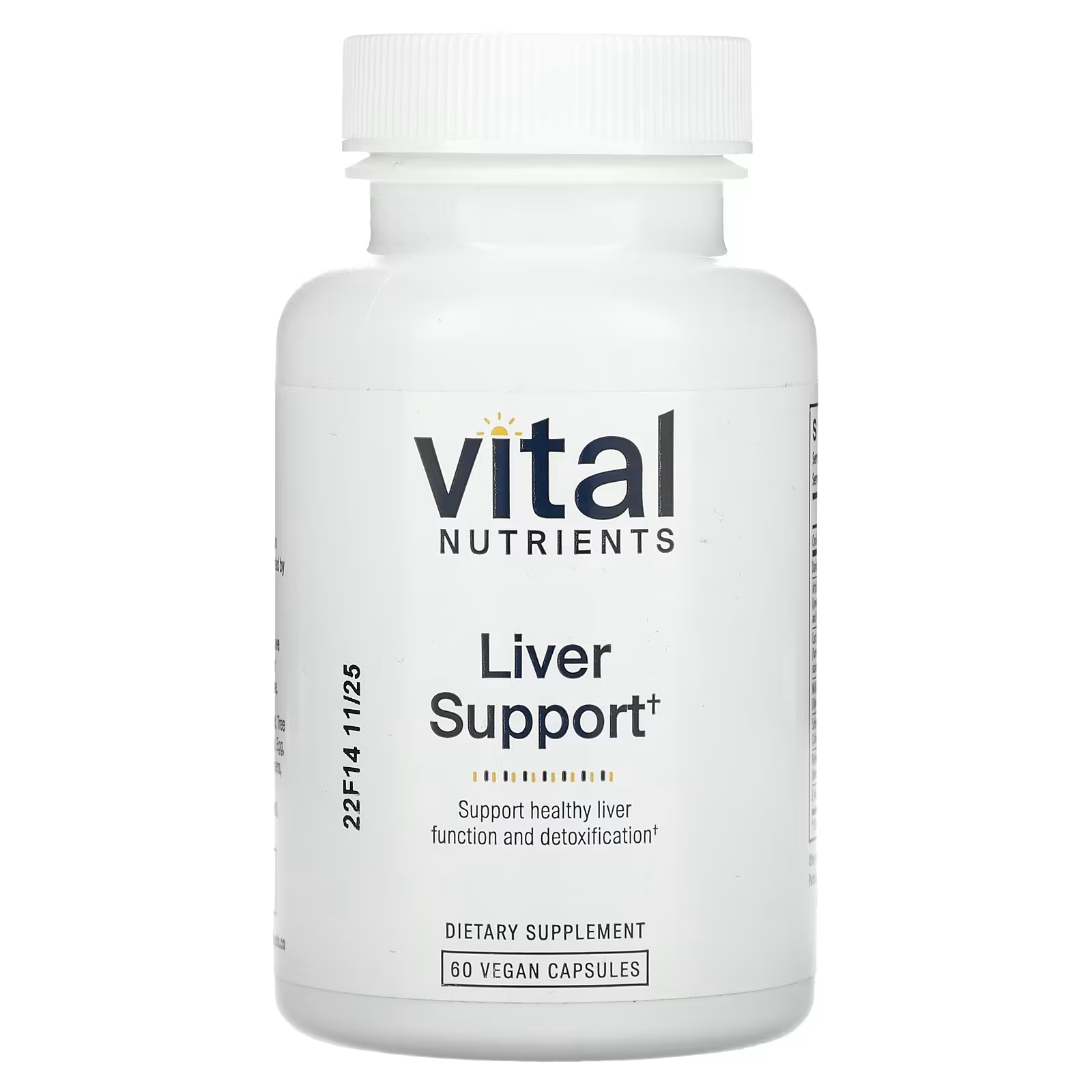 Пищевая добавка Vital Nutrients Liver Support, 60 капсул комплекс для печени liver support 60 капсул