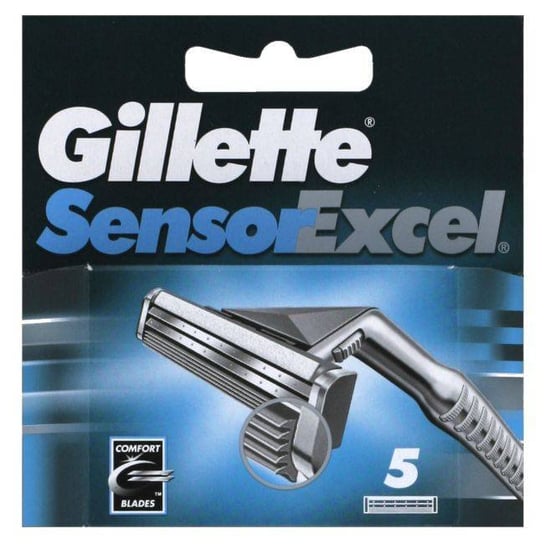Сменные лезвия для бритв, 5 шт. Gillette, Sensor Excel
