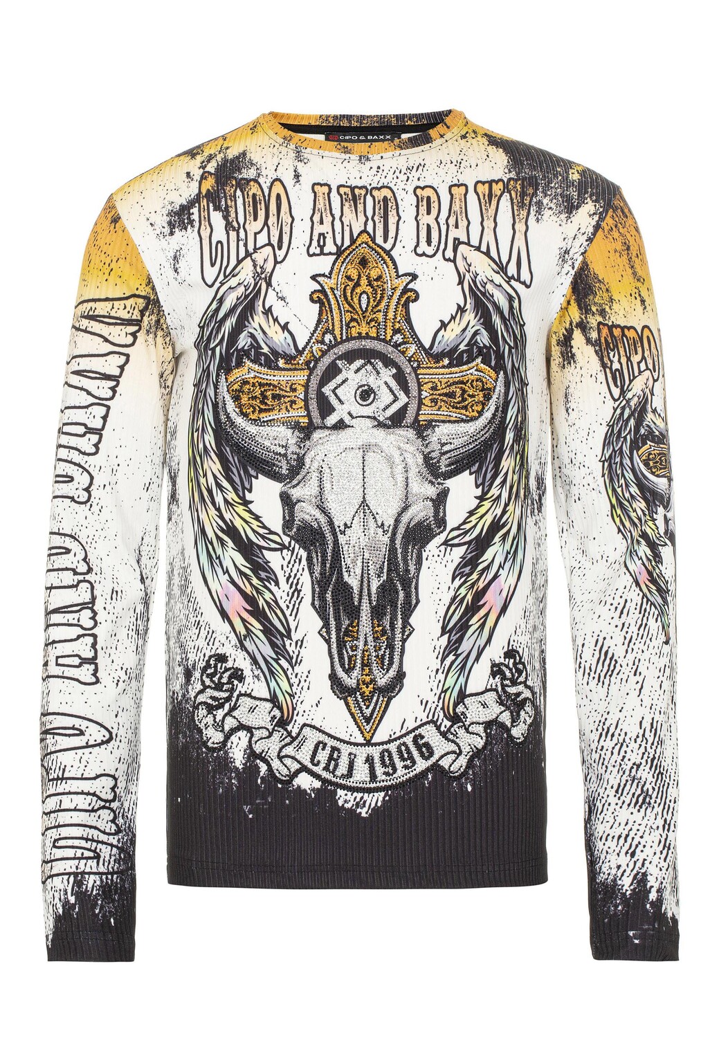 

Лонгслив Cipo & Baxx Langarmshirts, экрю