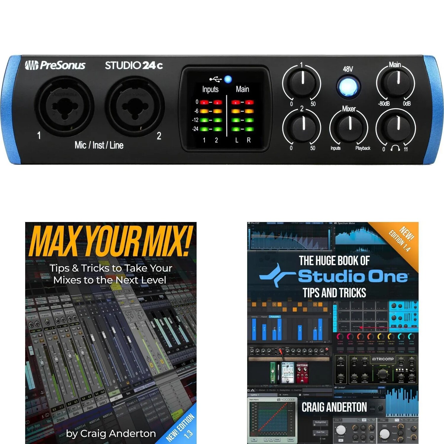 

Комплект электронных книг с аудиоинтерфейсом PreSonus Studio 24c USB-C